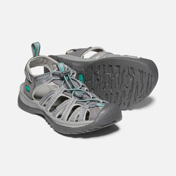 1022814 Keen Women's Whisper Medium Grey/Peacock Green