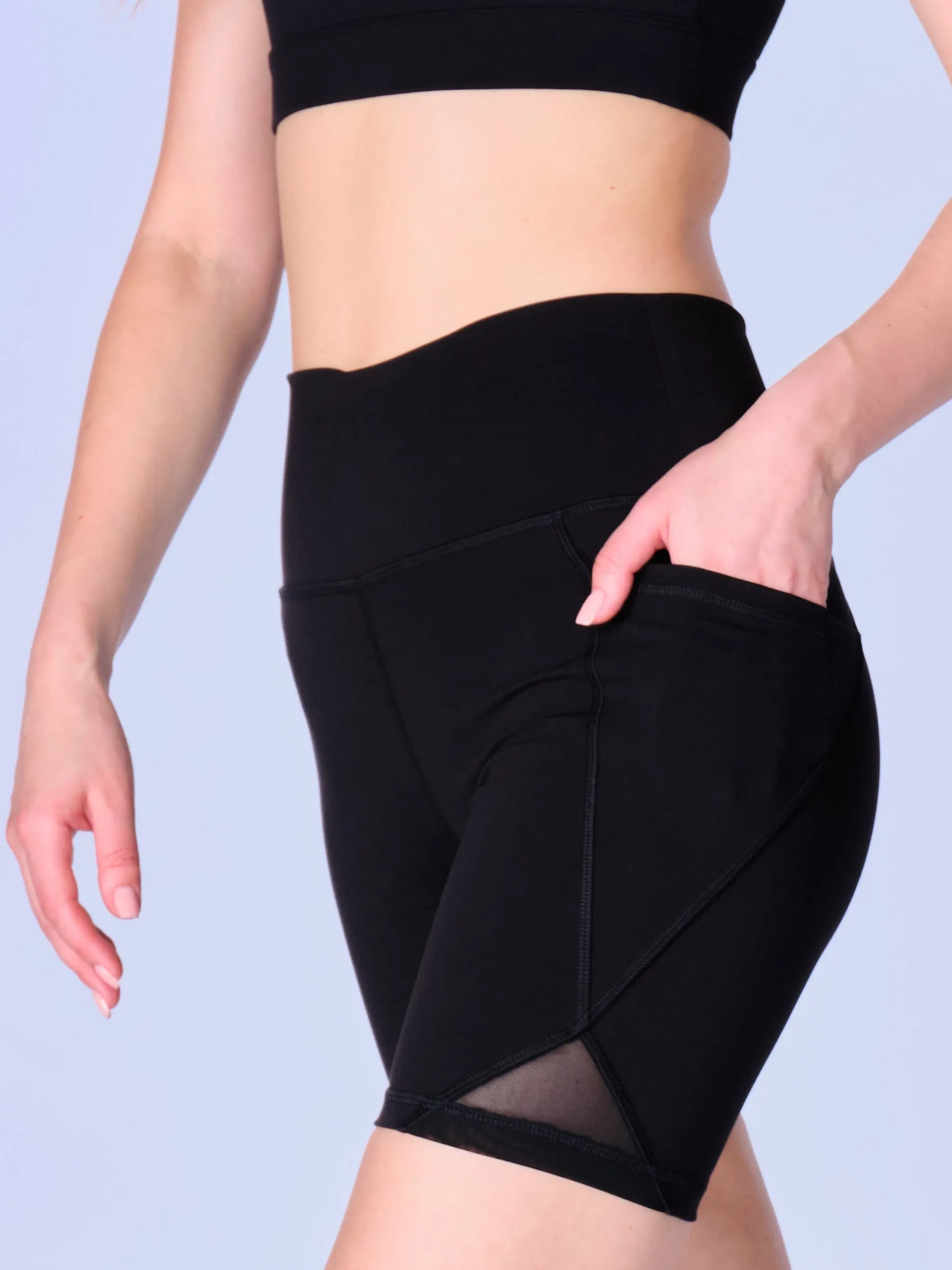Active Biker Shorts in Black