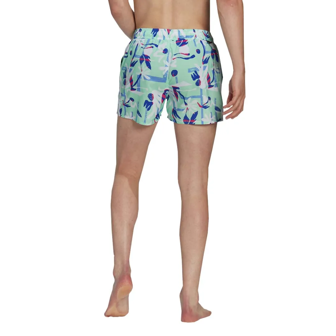 adidas - Men's Seasonal Floral CLX 3" Swim Shorts (HT2120)