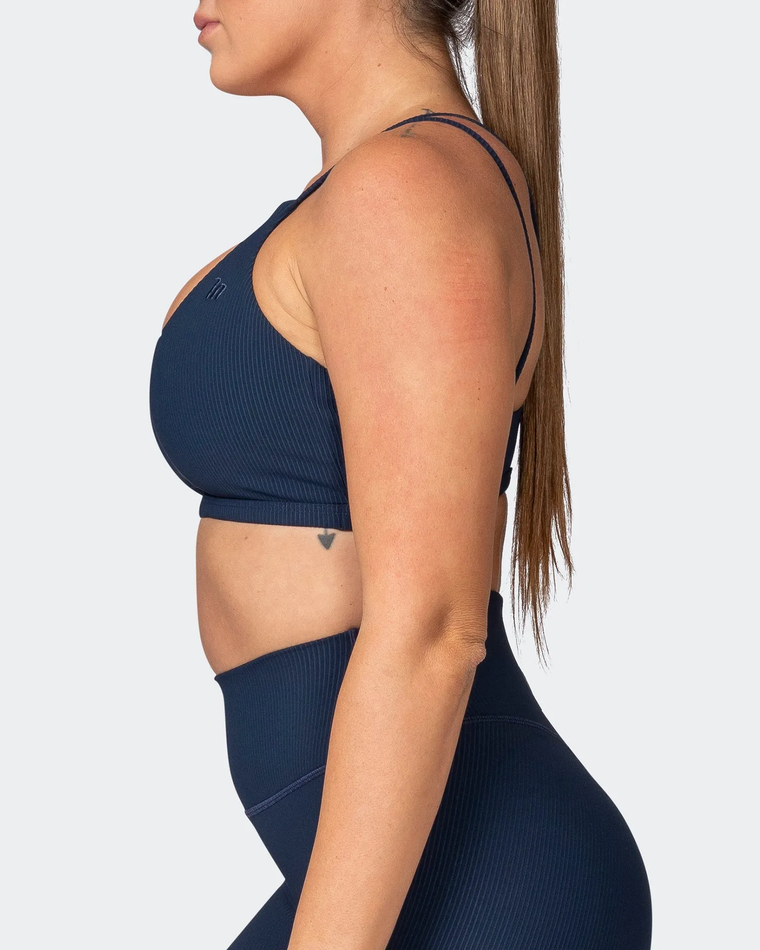 All Day Rib Bralette - Navy