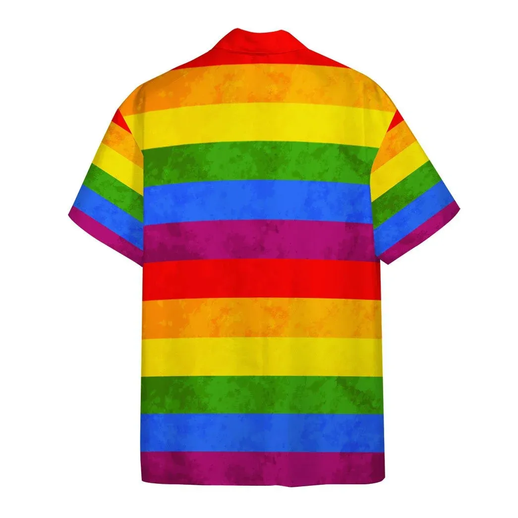 Ally Pride 3D Shirt Awesome Background Design Hawaiian Shirt, Hawaiian Pride