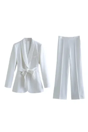 'Amelia' Gown Collar Blazer & Bottom (Sold Separately)