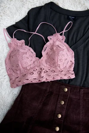 Arabella Lace Bralette - Mauve