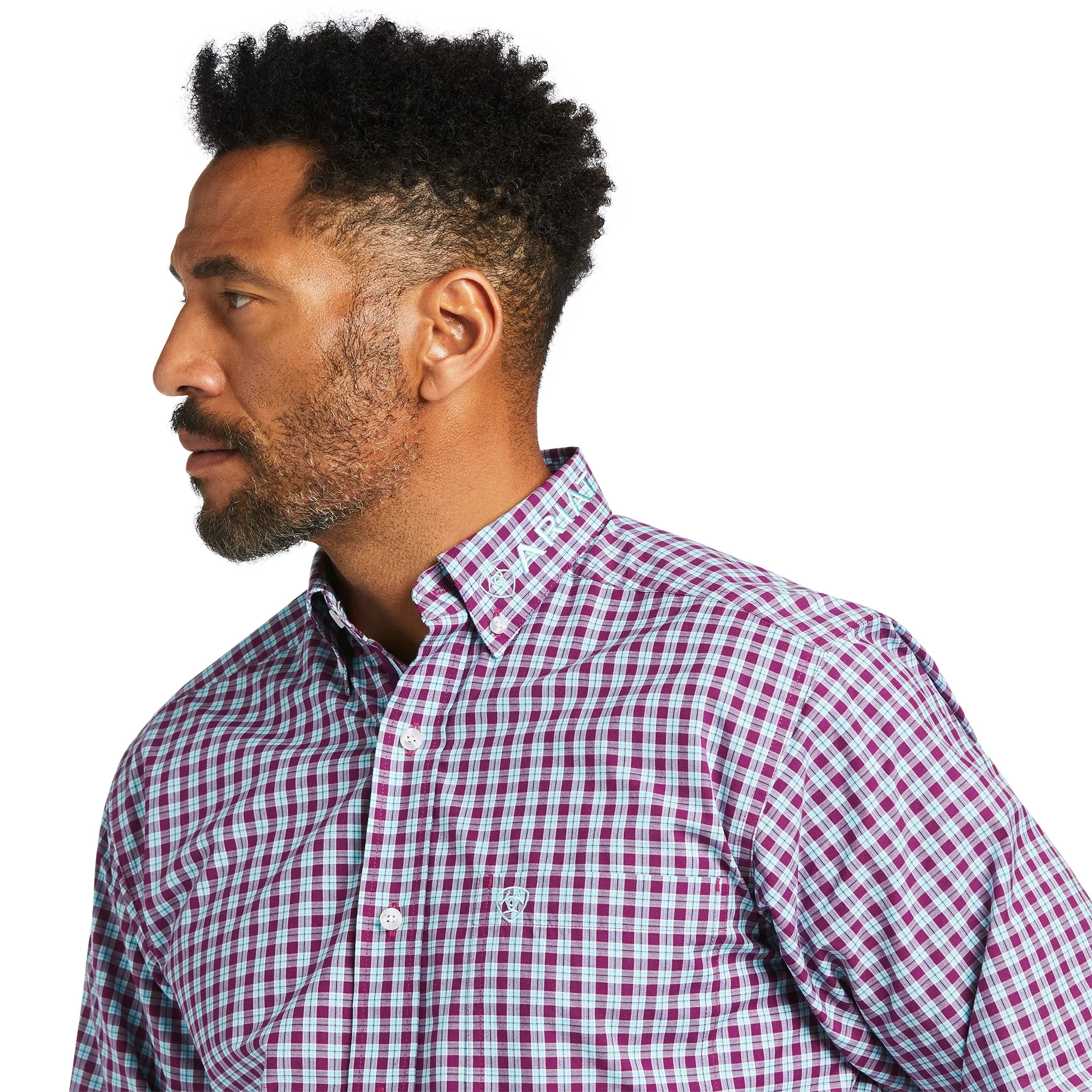Ariat® Men's Team Tundra Imperial Violet Long Sleeve Shirt 10039659