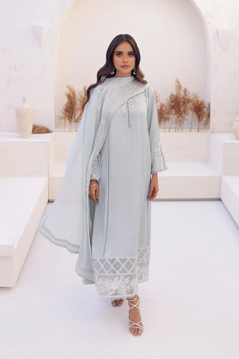 Azure | Ensembles Embroidered Formals | Moss Melody