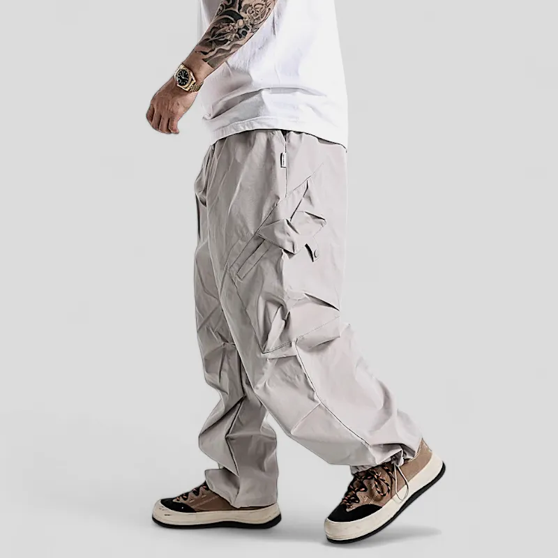 Baggy fit origami cargo pocket pant