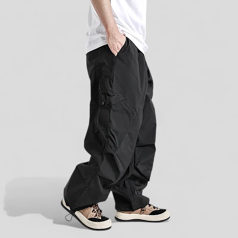 Baggy fit origami cargo pocket pant