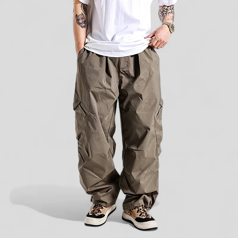 Baggy fit origami cargo pocket pant