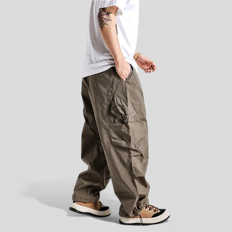 Baggy fit origami cargo pocket pant
