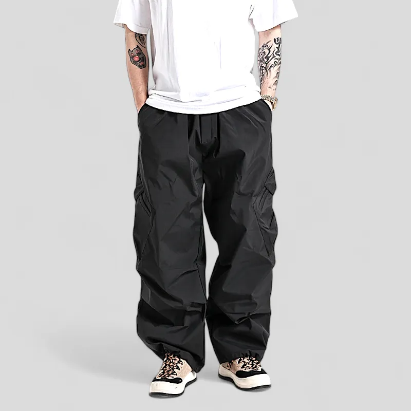 Baggy fit origami cargo pocket pant