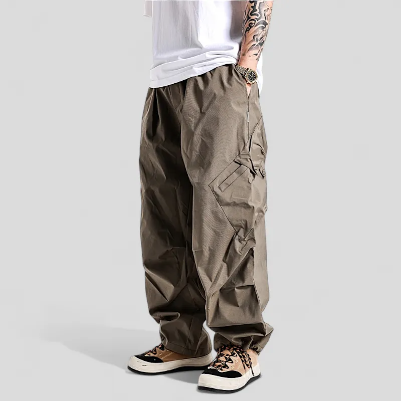 Baggy fit origami cargo pocket pant