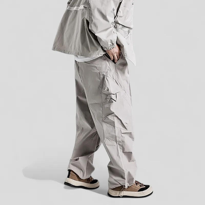 Baggy fit origami cargo pocket pant