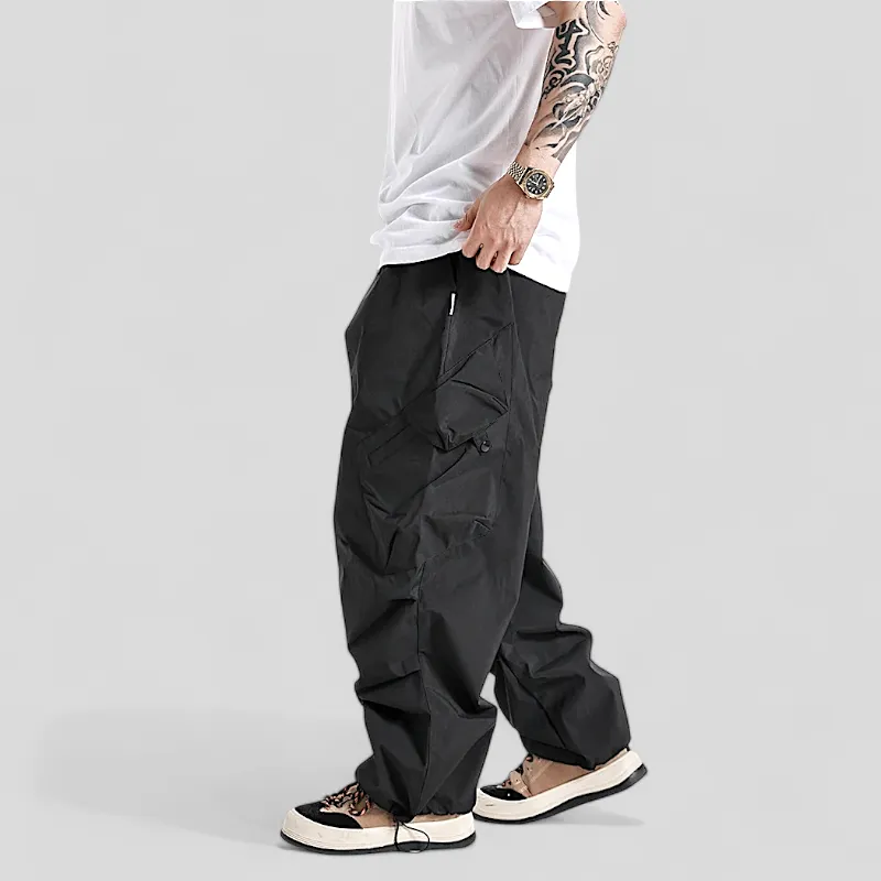 Baggy fit origami cargo pocket pant