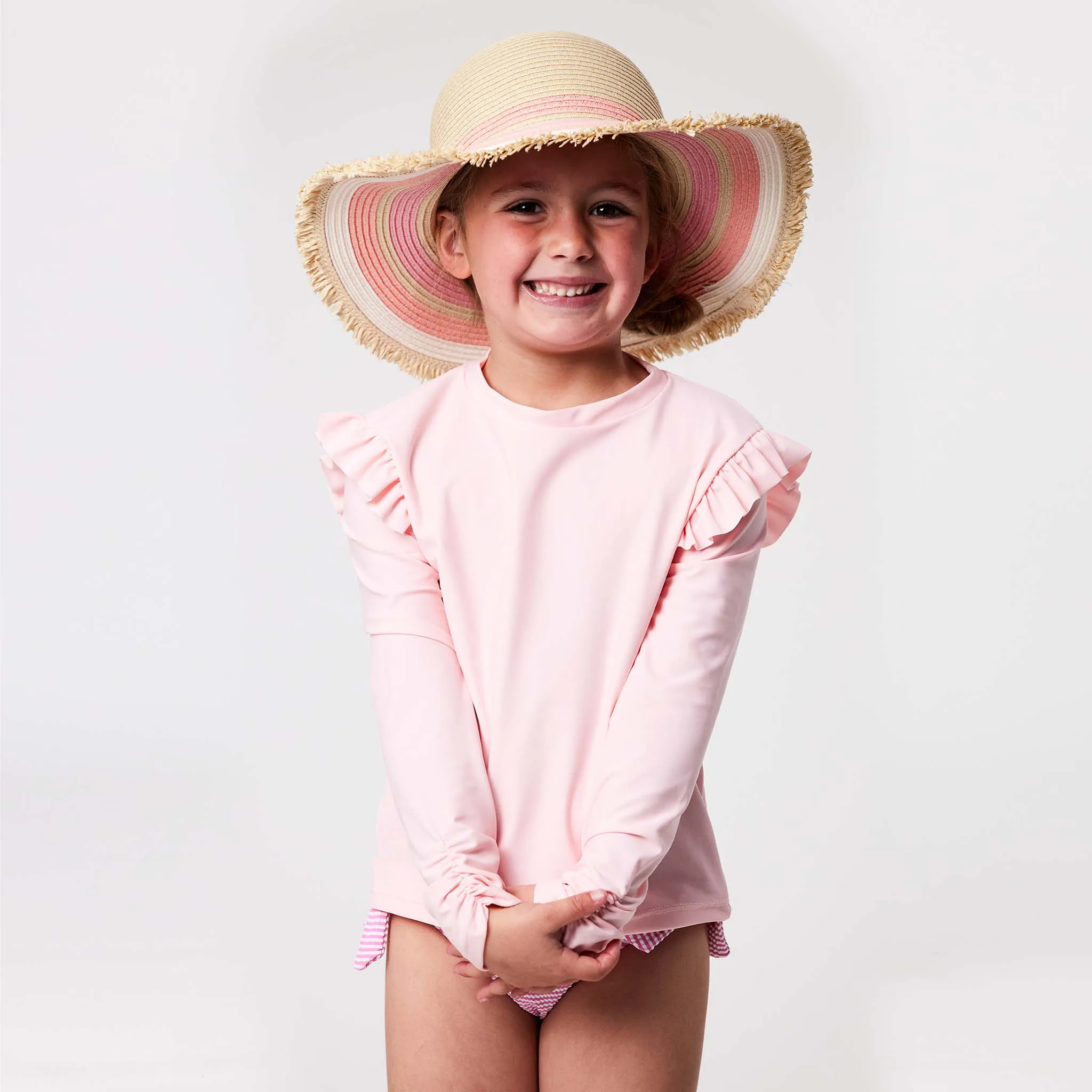 Ballet Pink LS Rash Top