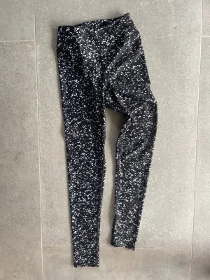 Black Glitter High Waist Yoga Leggings