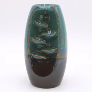 Blue Ceramic Back Flow Incense Burner