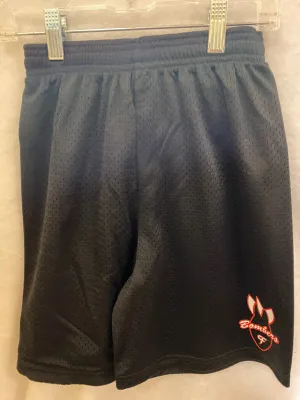 Bomber - Youth Black Mesh Sport Shorts by Badger