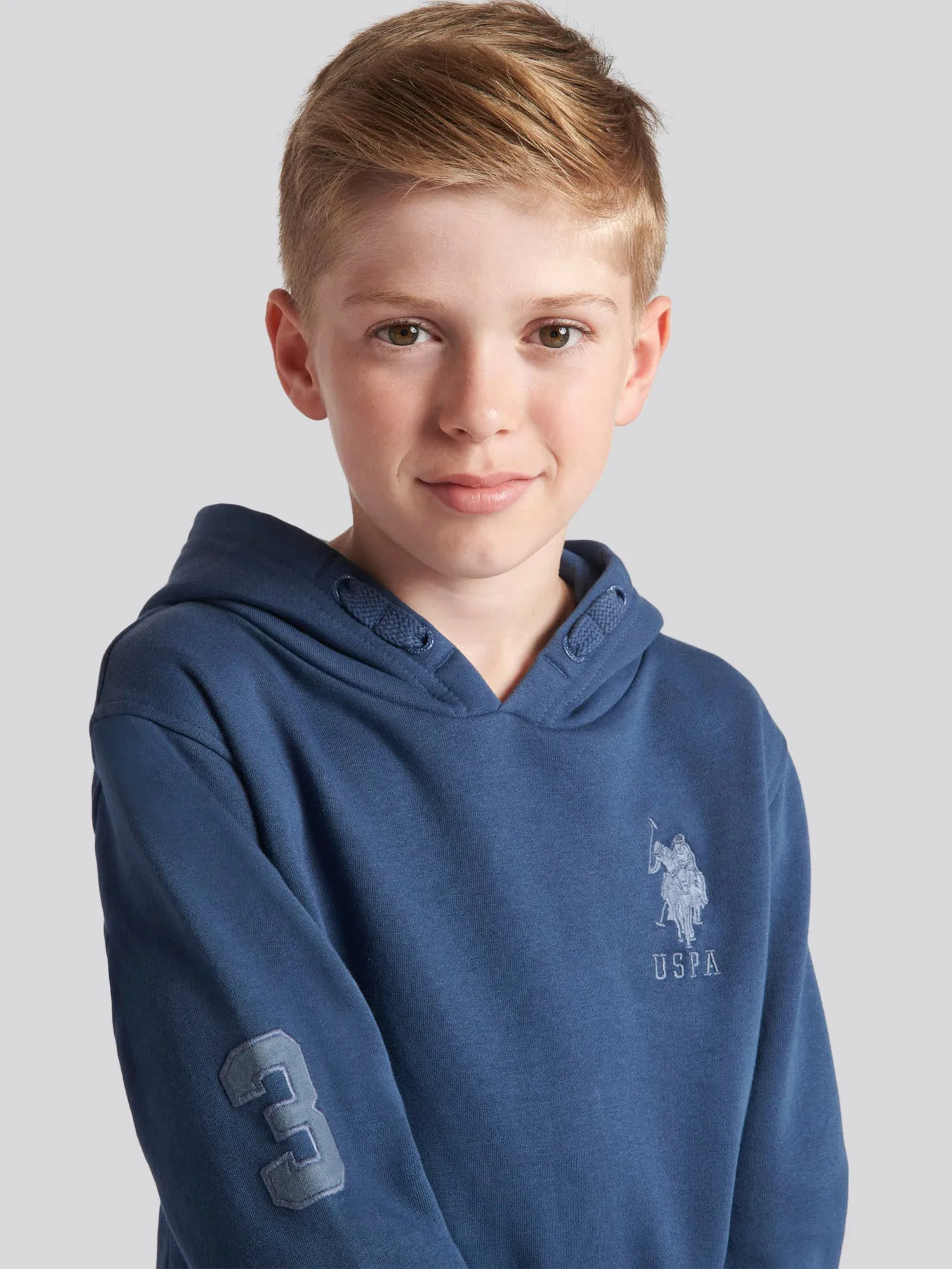 Boys Player 3 Hoodie in Dark Denim