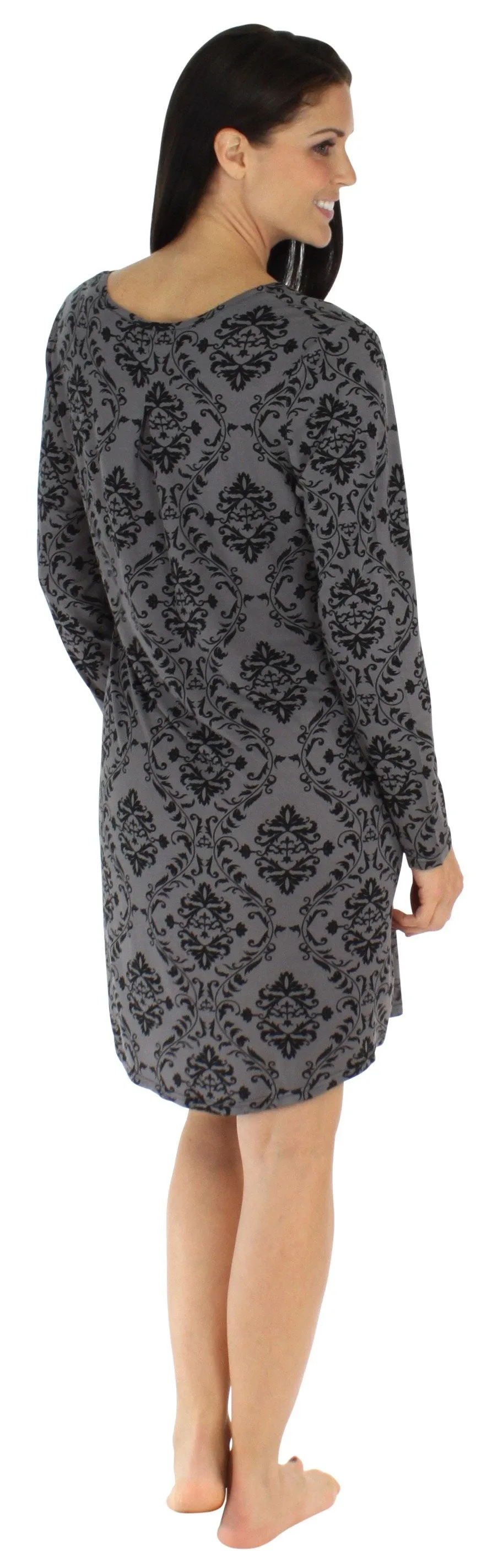 bSoft Women’s Bamboo Jersey Long Sleeve Sleepshirt