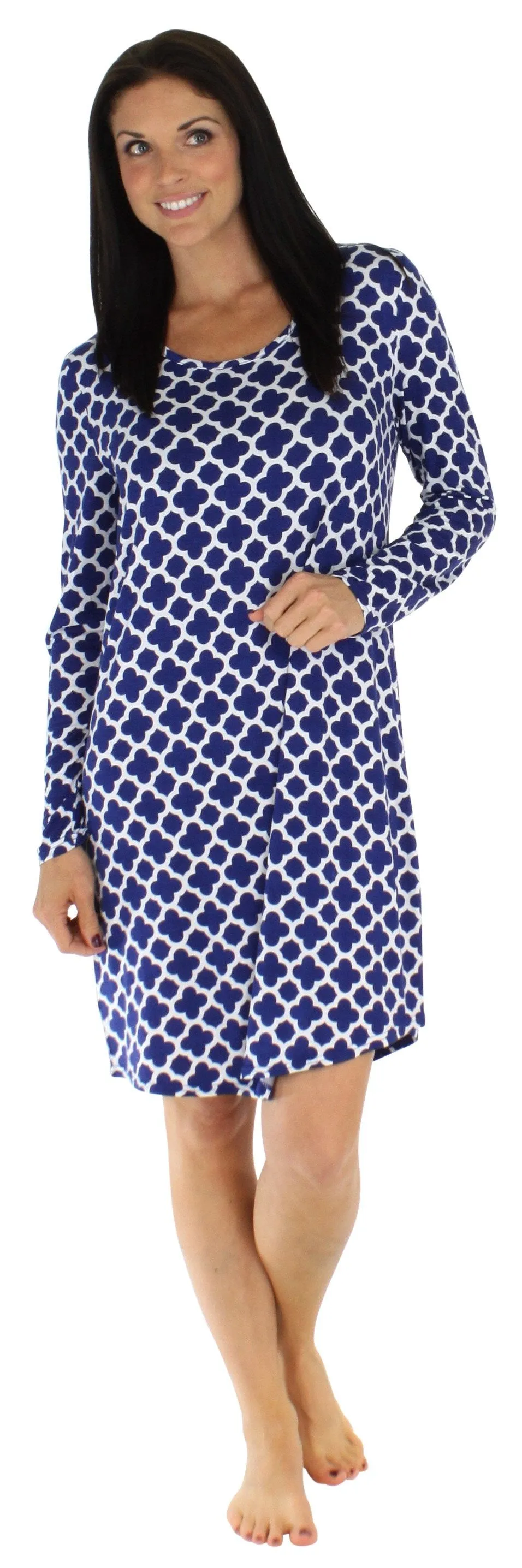 bSoft Women’s Bamboo Jersey Long Sleeve Sleepshirt