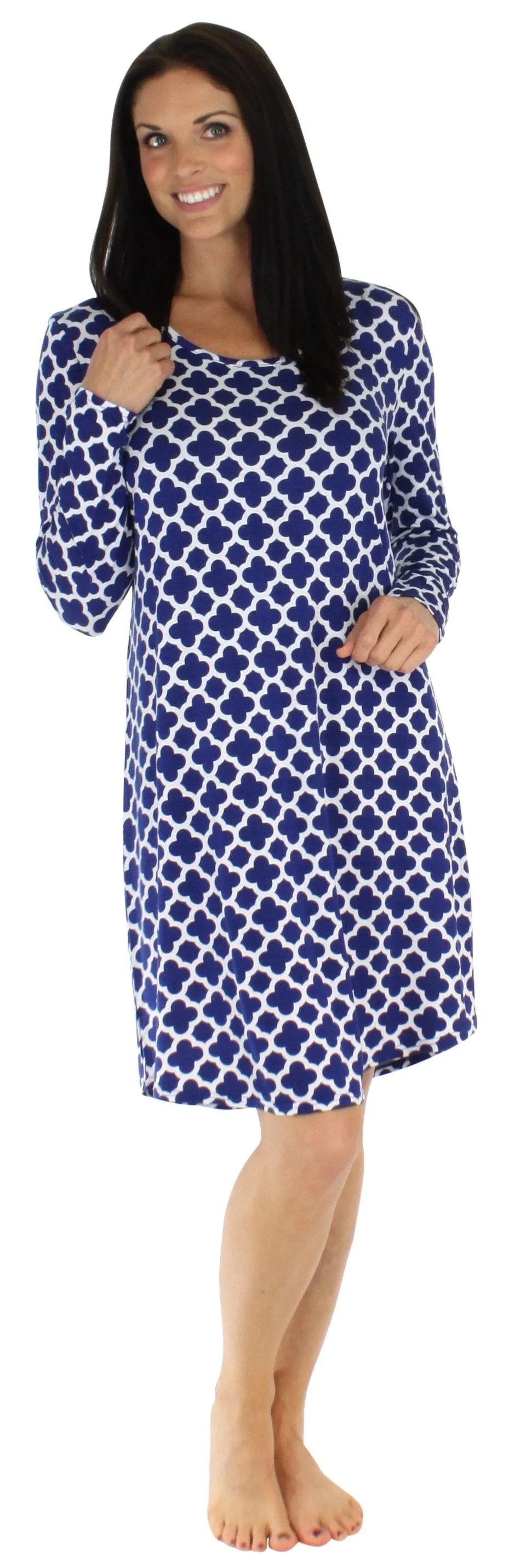 bSoft Women’s Bamboo Jersey Long Sleeve Sleepshirt