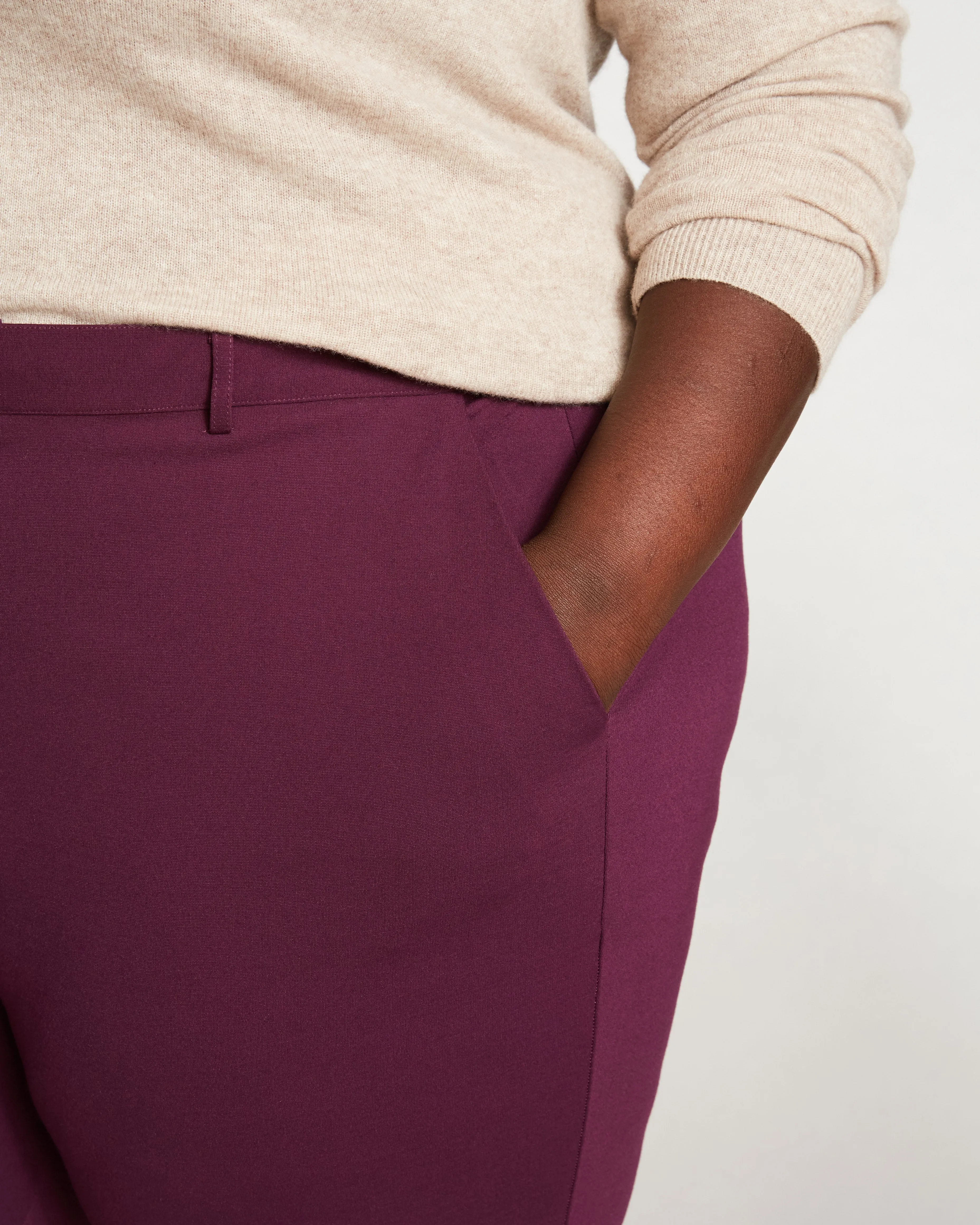 Cigarette Pants - Plum