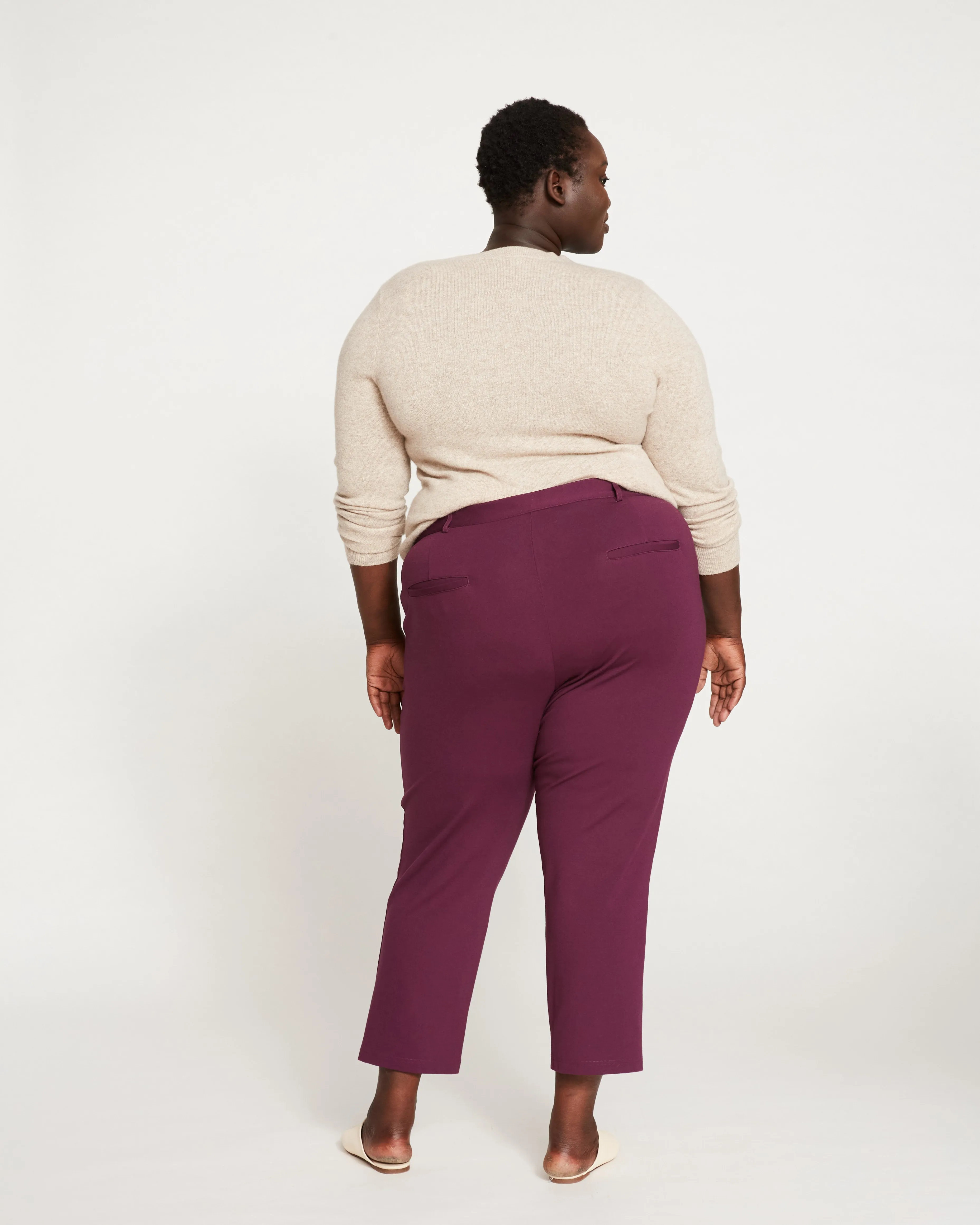 Cigarette Pants - Plum