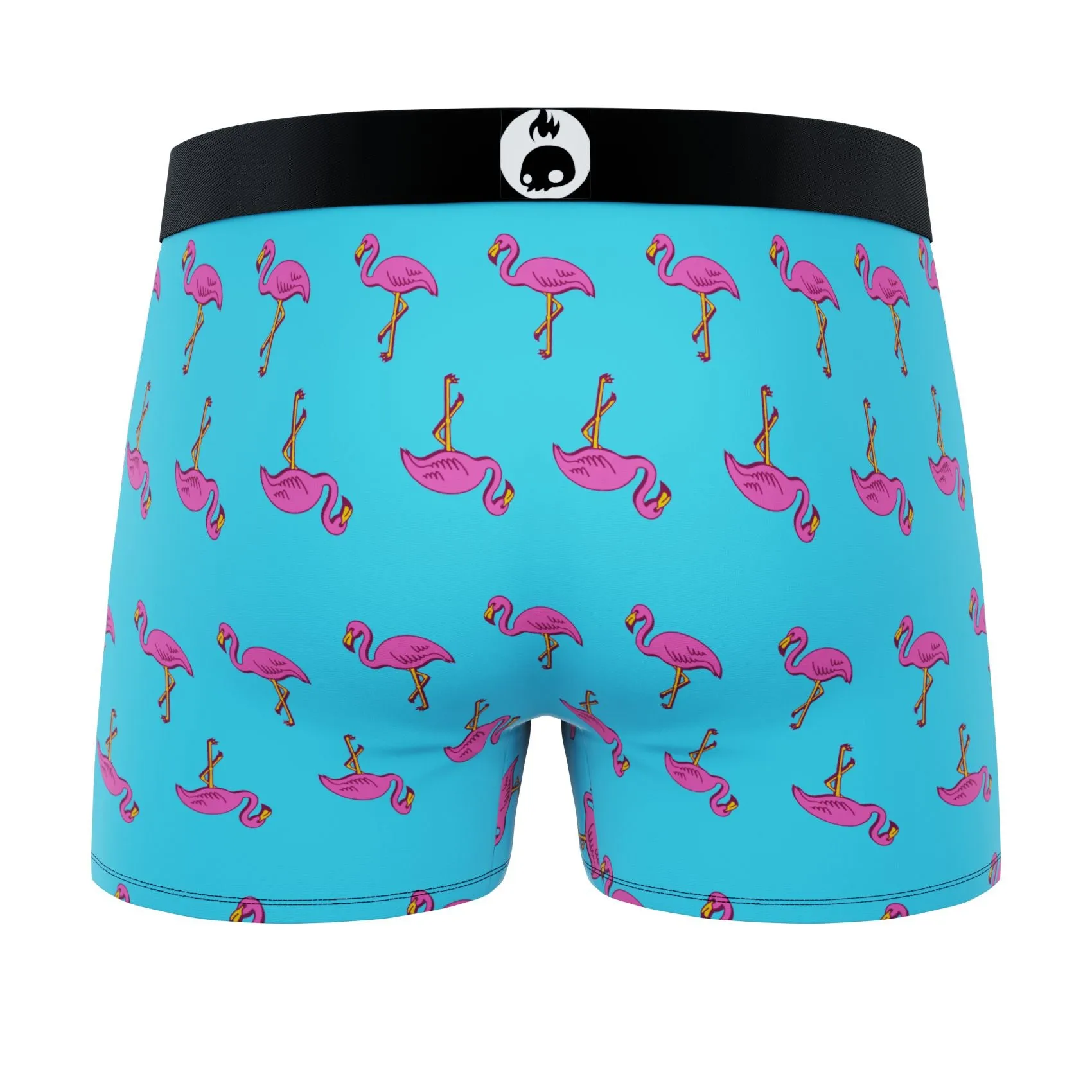 CRAZYBOXER Flamingo Cactus Men's Boxer Briefs (3 pack)