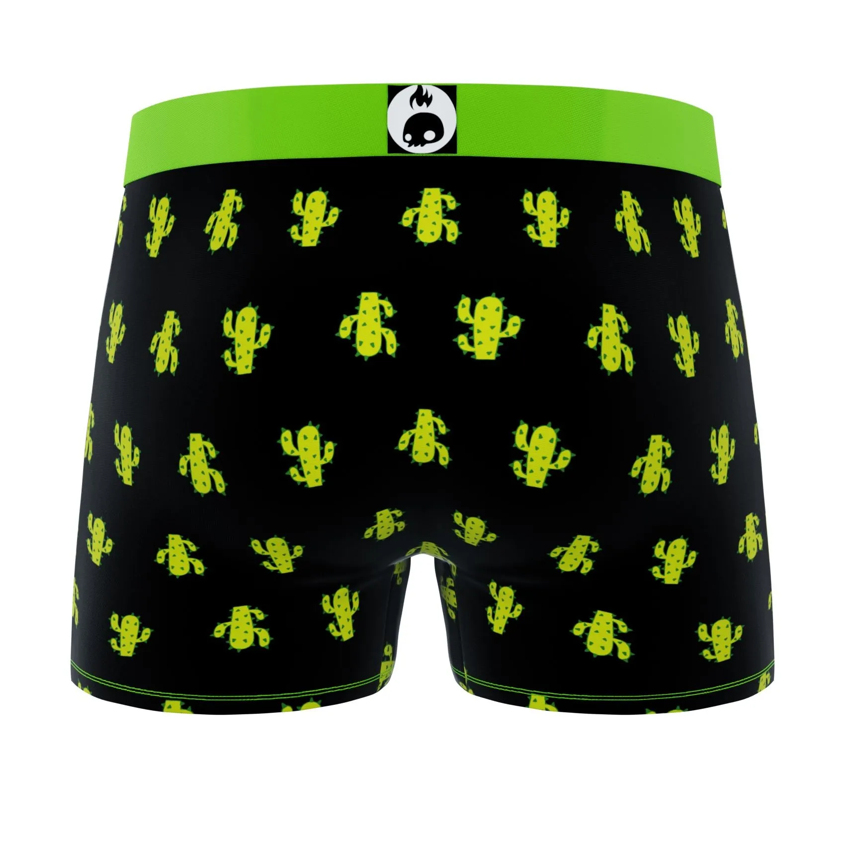 CRAZYBOXER Flamingo Cactus Men's Boxer Briefs (3 pack)