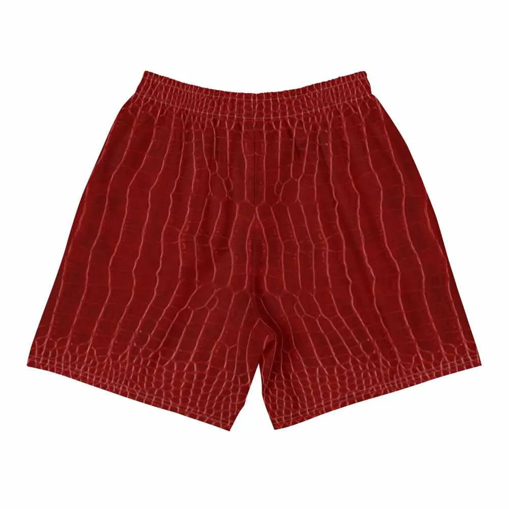 Crocodile Skin Active Training Workout Shorts