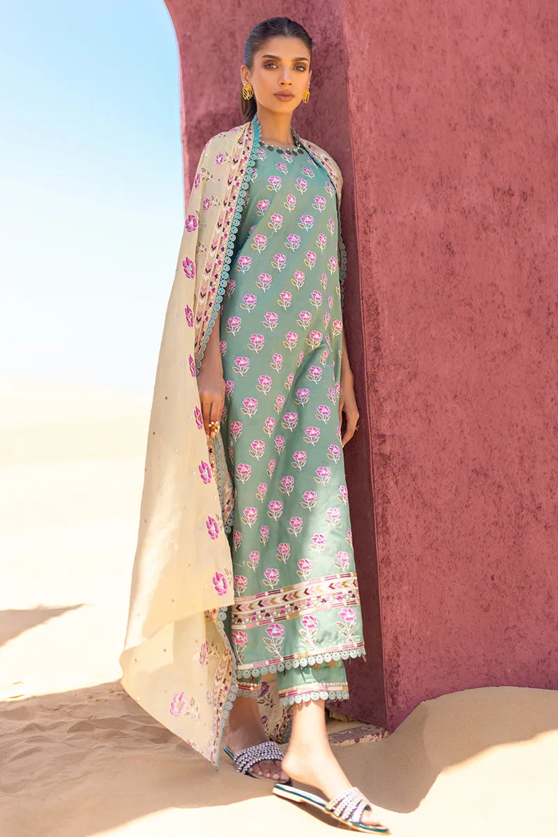 Cross Stitch | Eid Lawn 24 | CHARTREUSE GOLD