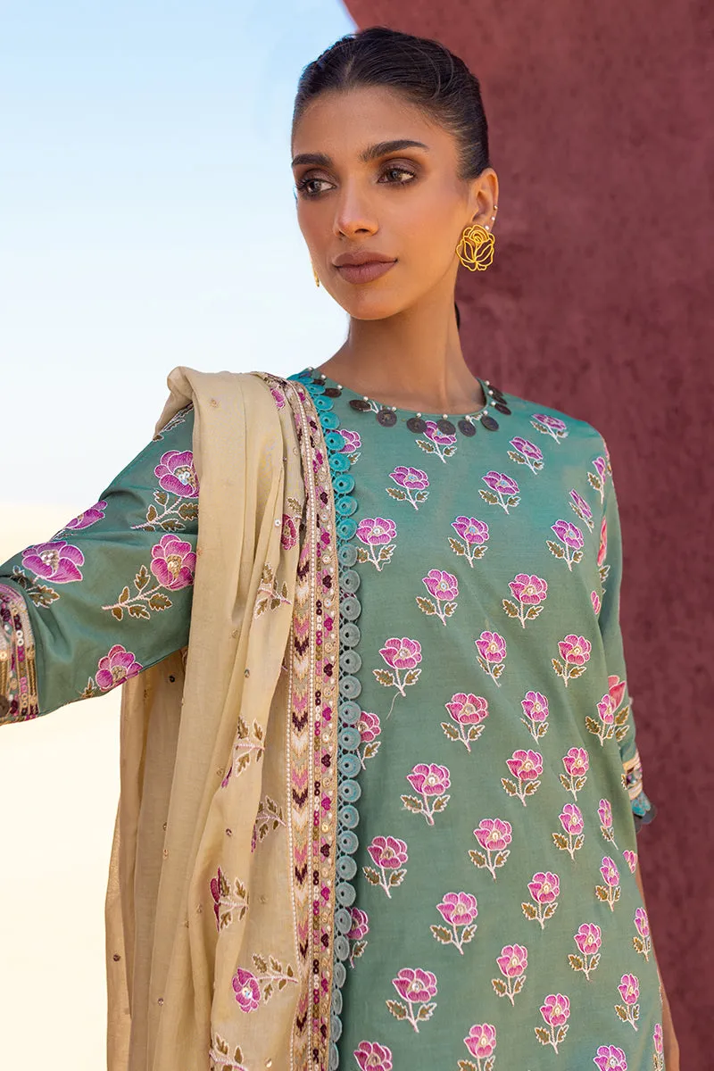 Cross Stitch | Eid Lawn 24 | CHARTREUSE GOLD