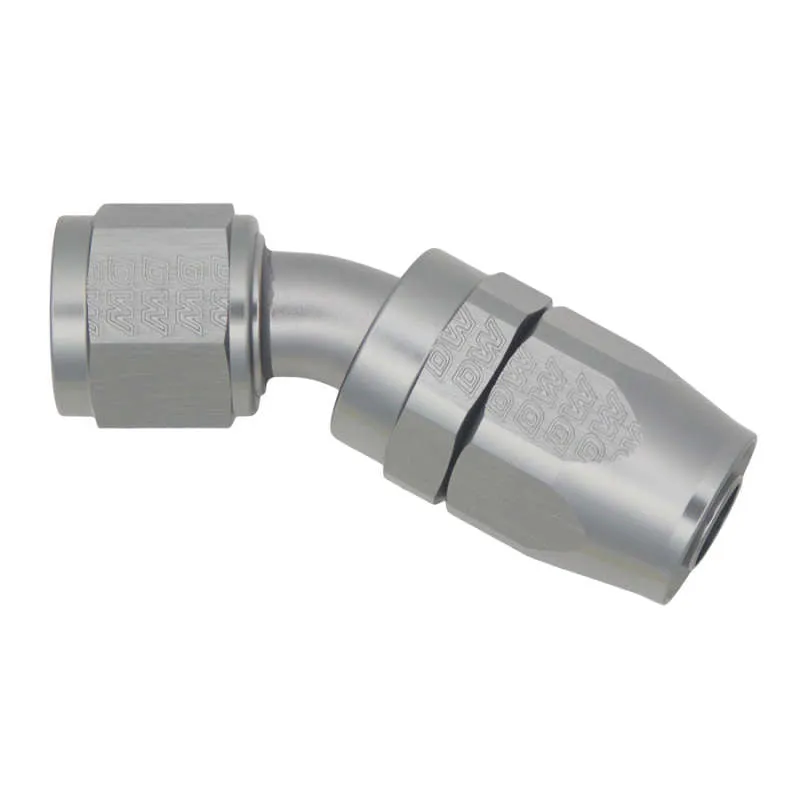 DeatschWerks 10AN Female Swivel 30-Degree Hose End CPE - Anodized Titanium 6-02-0824