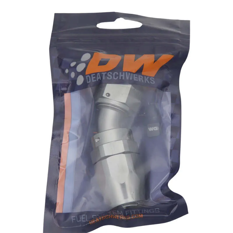 DeatschWerks 10AN Female Swivel 30-Degree Hose End CPE - Anodized Titanium 6-02-0824