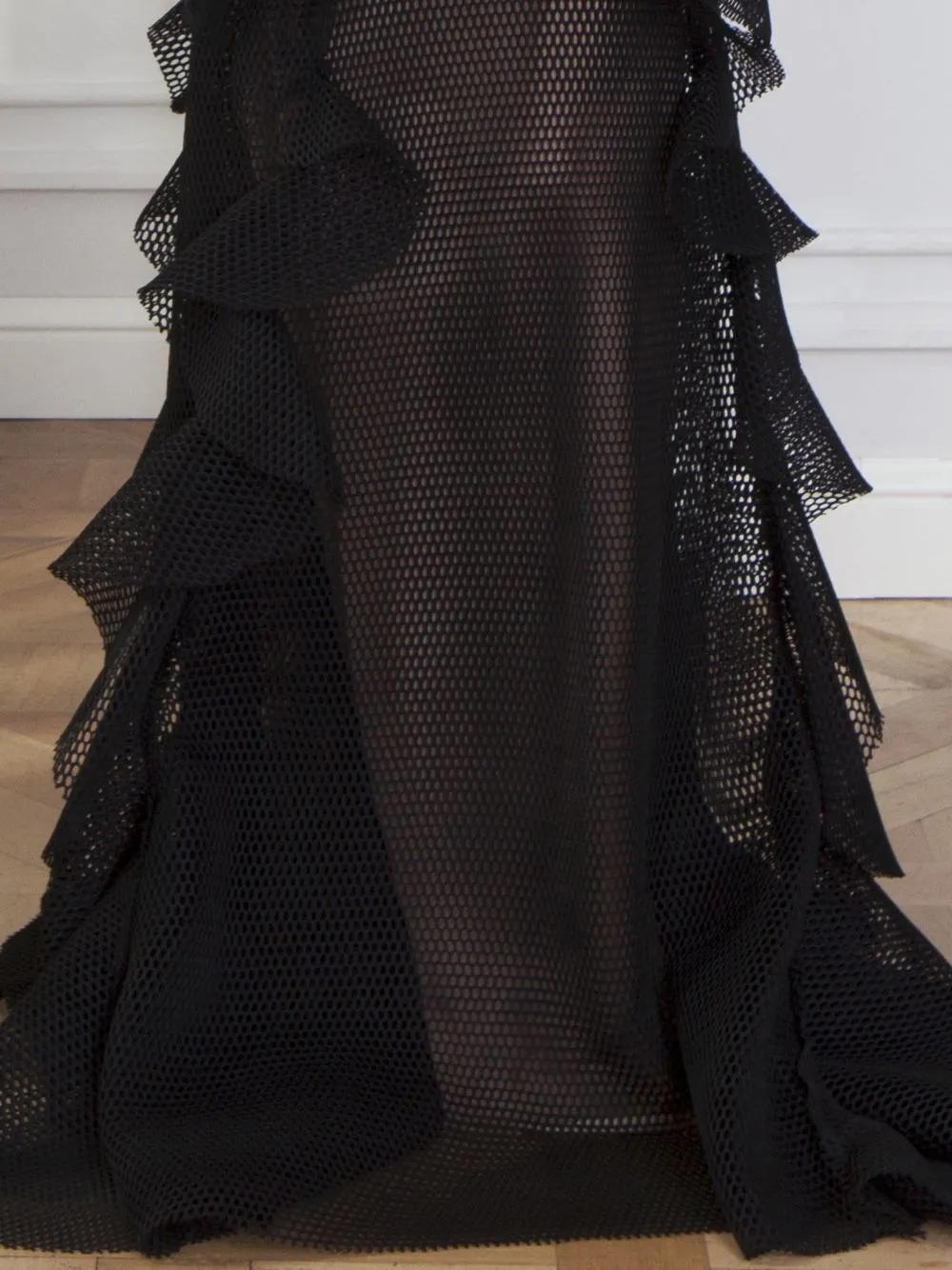Embroidered Net Dress