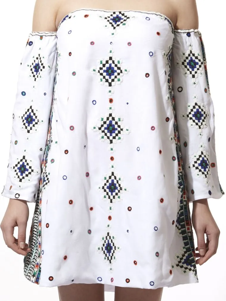 Embroidered Short Dress