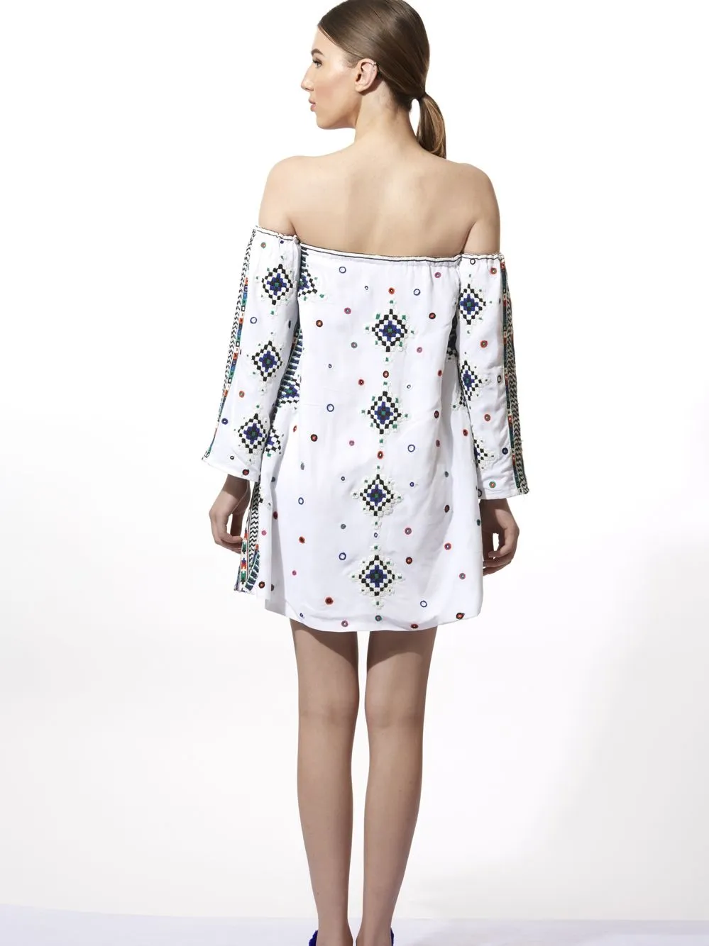 Embroidered Short Dress