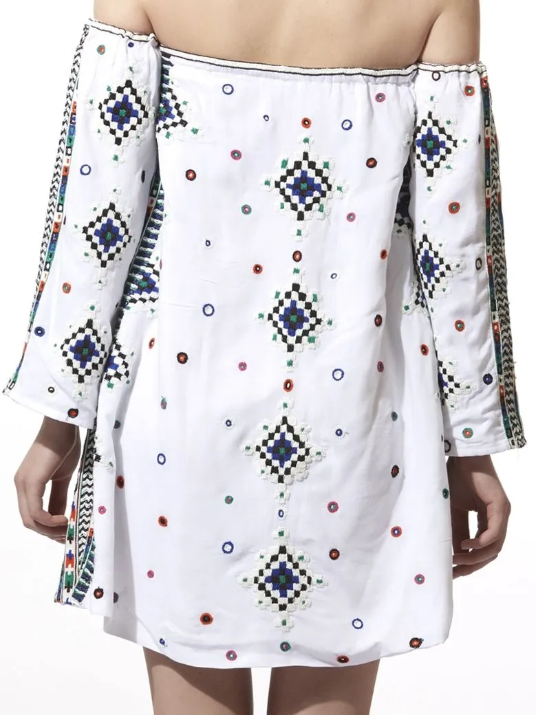Embroidered Short Dress