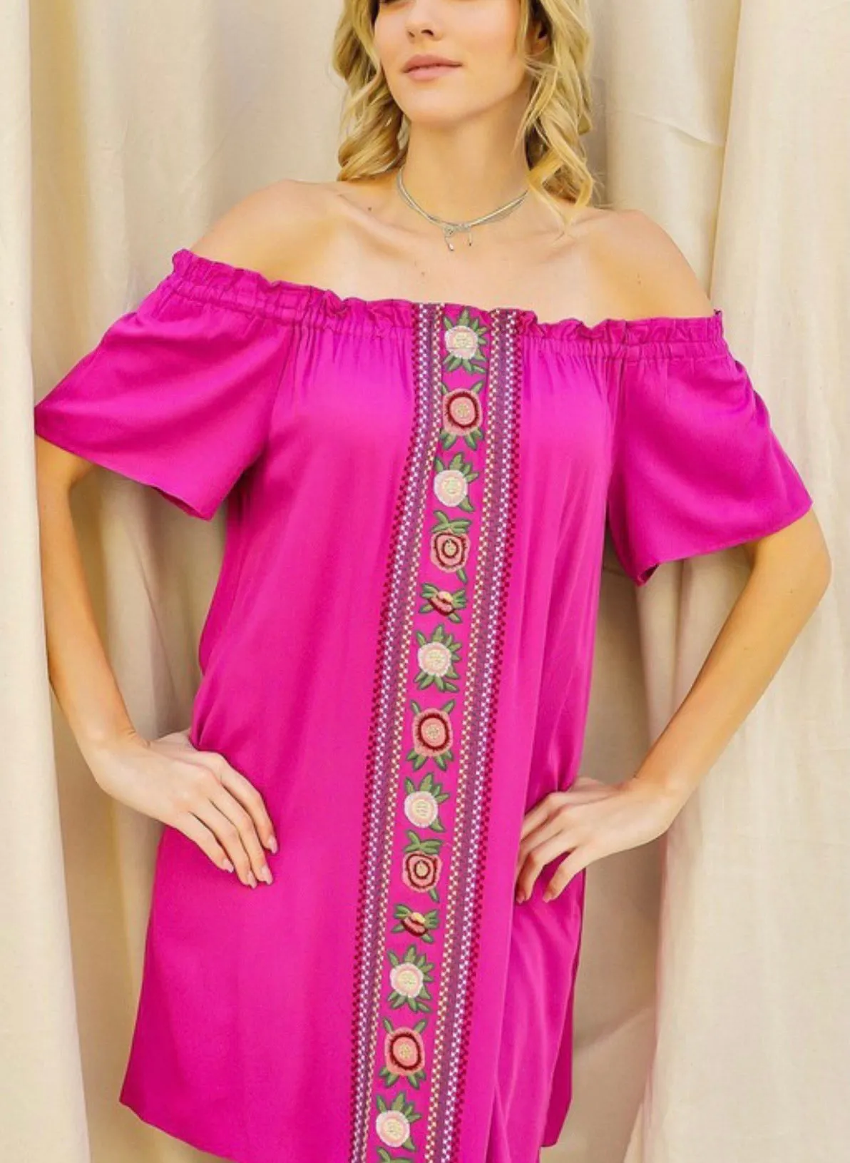 Feeling Fancy Embroidered Dress