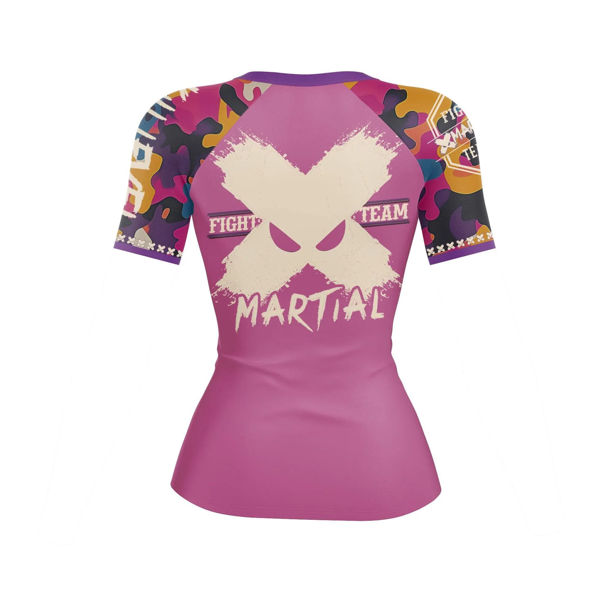Funky Camo Fight Team Women's BJJ Rash Guard