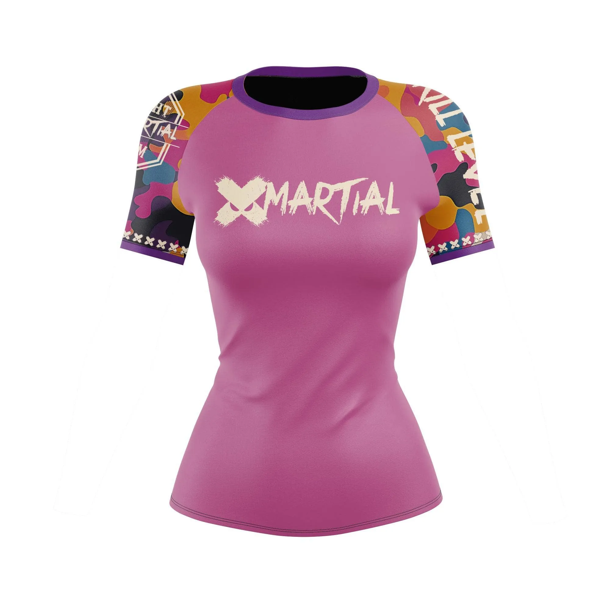 Funky Camo Fight Team Women's BJJ Rash Guard