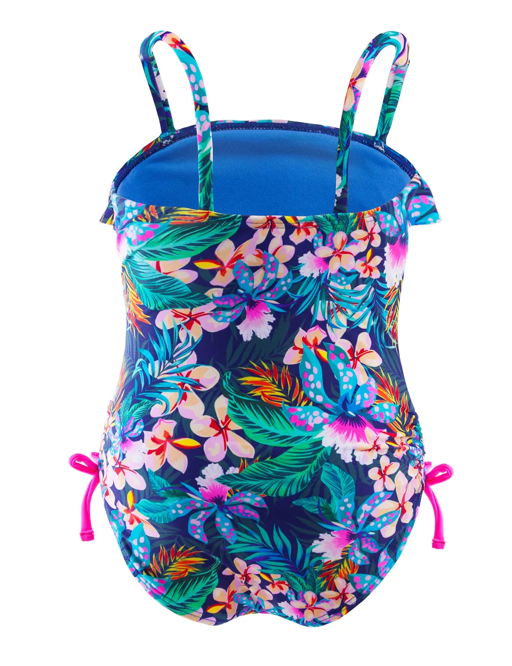 Girls One Piece Swimsuit Tropical Bathing Suit