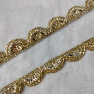 Golden and Silver Sequins work Embellished Handwork Trim (Wholesale)