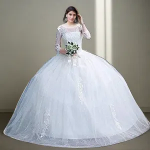 GownLink Christian Wedding Gowns Catholic gowns White wedding Frock GLC1702