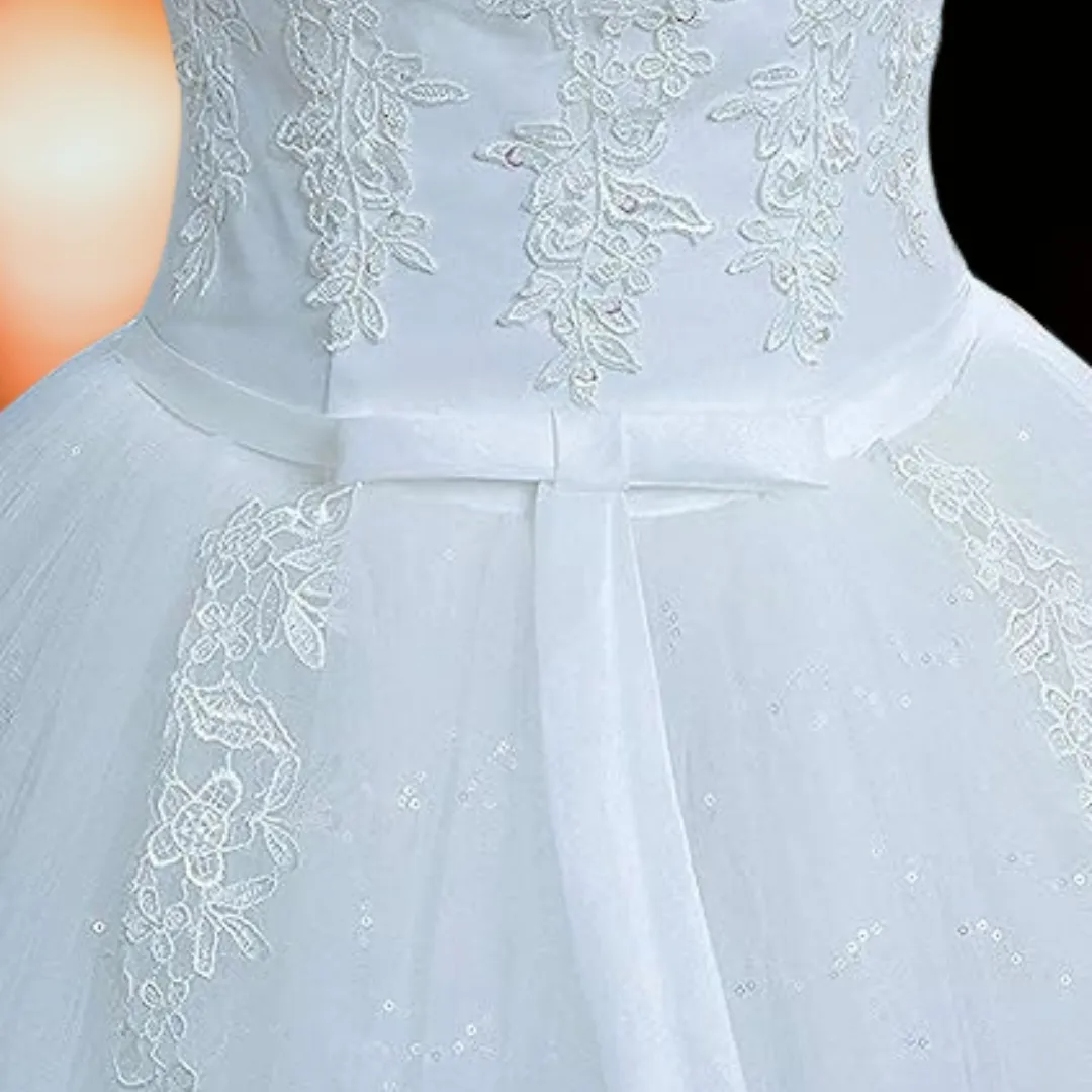 GownLink Christian Wedding Gowns Catholic gowns White wedding Frock GLC1702