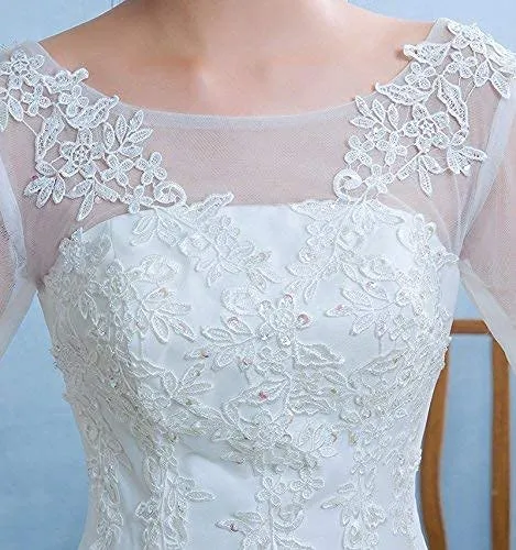 GownLink Christian Wedding Gowns Catholic gowns White wedding Frock GLC1702