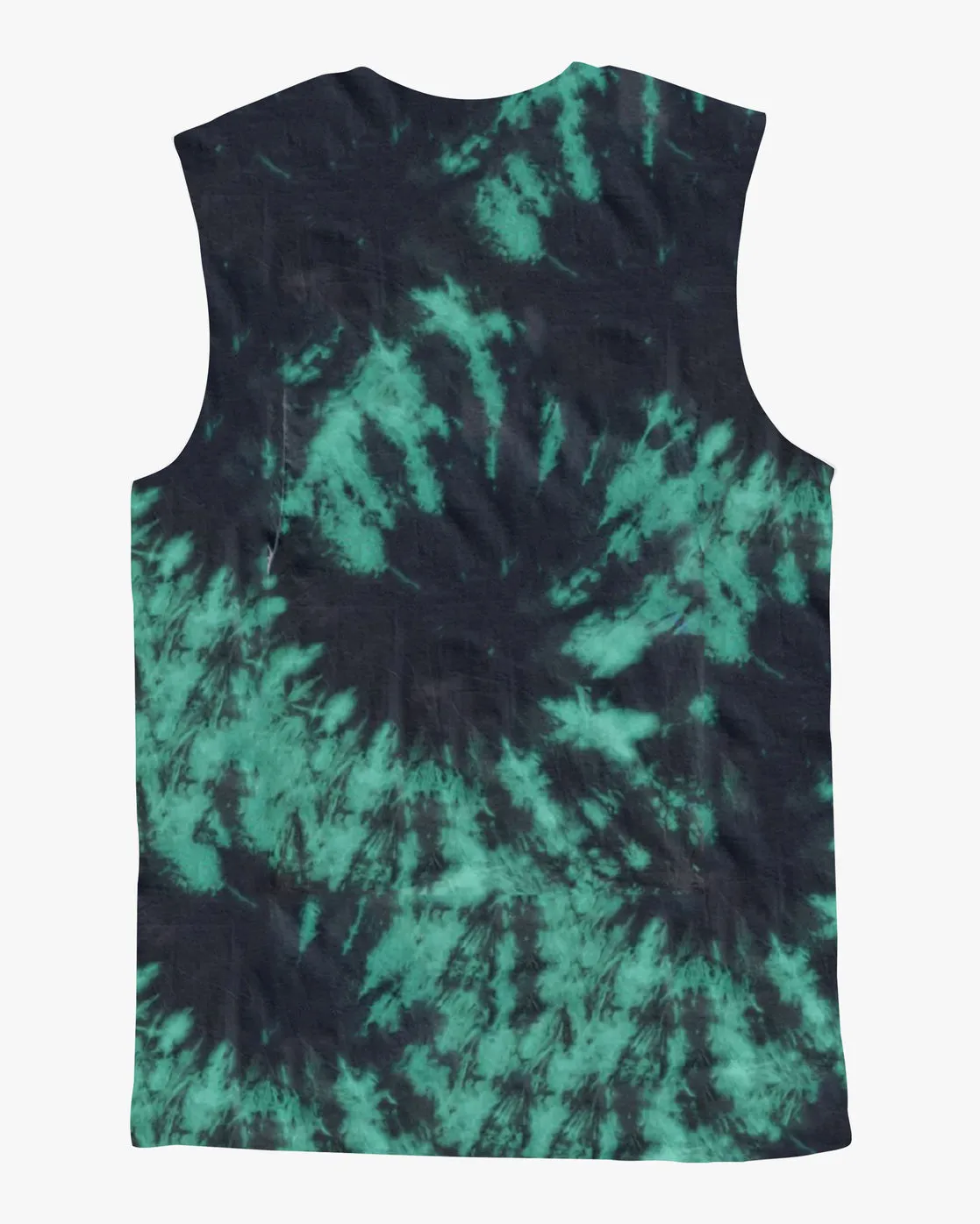 Horton Teeth Tank Top - Black/Green Tie Dye
