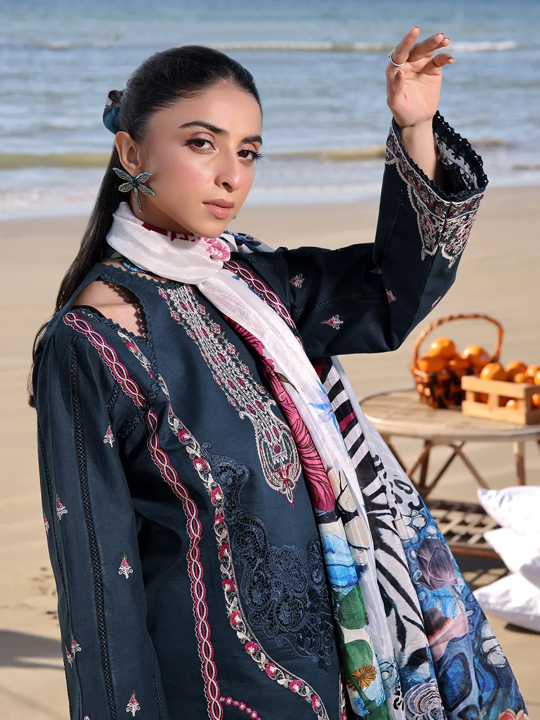 Izel | Saahil Signature Lawn 24 | SAPPHIRE