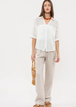 Jane, Short Sleeve, Mesh Camp Shirt
