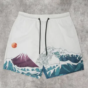 Japanese trend casual mesh street shorts